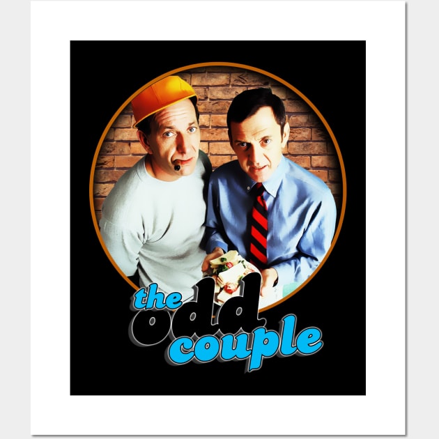 The Odd Couple Classic TV Sitcom Design Wall Art by HellwoodOutfitters